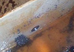 Agujero del tanque de lastre perforado con éxito