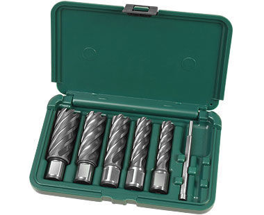 Annular cutter set for hand online drill